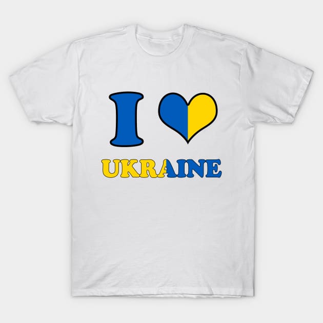 I LOVE UKRAINE T-Shirt by Elegance14